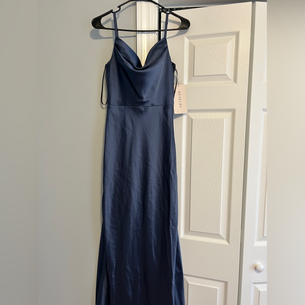 Revelry Indie blue bridesmaid Dress